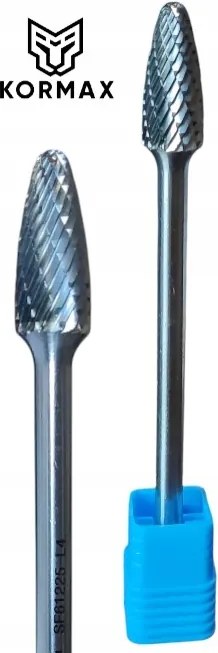 Forgó reszelő hosszú hegyes lekerekített 10x20x120x6mm keményfém