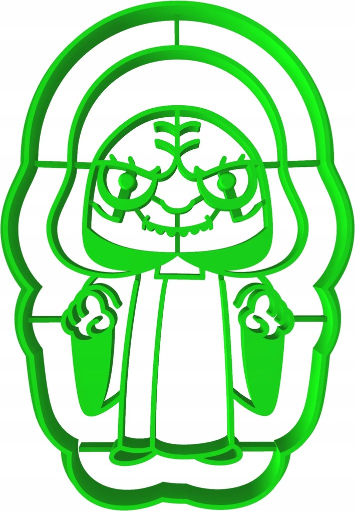 Sütemény- és mézeskalács lyukasztó Star Wars Darth Sidious 8cm