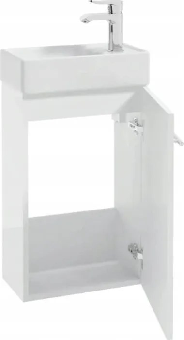 Mylife GERA falra szerelhető MAGASFÉNYŰ mosdószekrény mosdóval