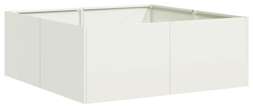 növénytartó fehér 80x80x30 cm acél