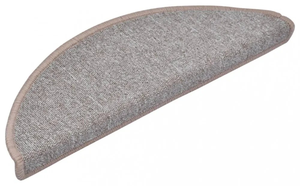 10 db világosbarna lépcsőszőnyeg 65x24x4 cm