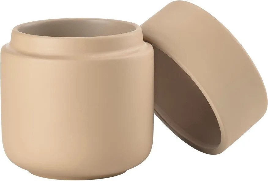 Bézs kőedény fürdőszobai rendszerező vattakorongokhoz Ume – Zone