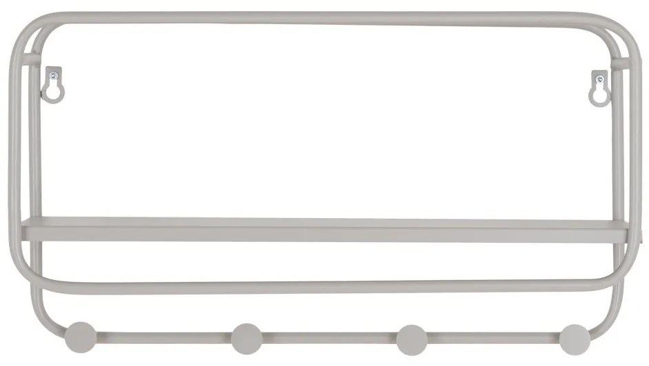 Feira kalaptartó fogas, acél, szürke 45x15x25 cm