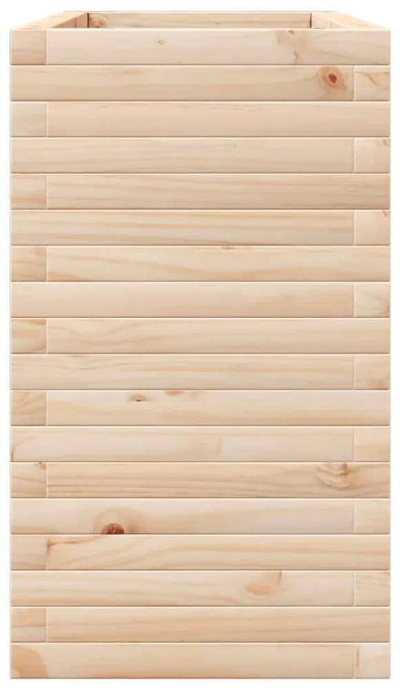 tömör fenyőfa kerti virágtartó 90 x 40 x 68,5 cm