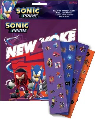 Sonic a sündisznó New Yoke matricás album 50 db matricával