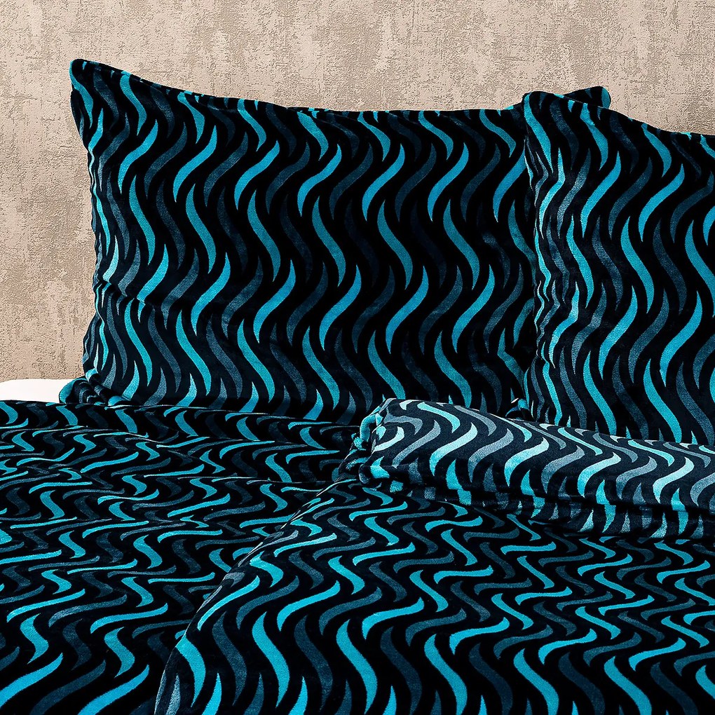 4Home Wave mikroflanel ágyneműhuzat, 160 x 200 cm, 70 x 80 cm, 160 x 200 cm, 70 x 80 cm