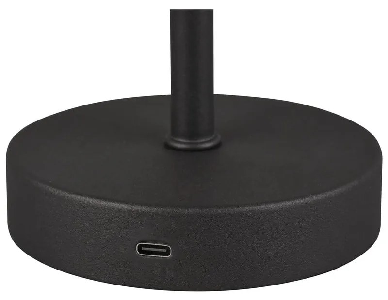 Matt fekete LED szabályozható asztali lámpa (magasság 30 cm) Jeff – Reality