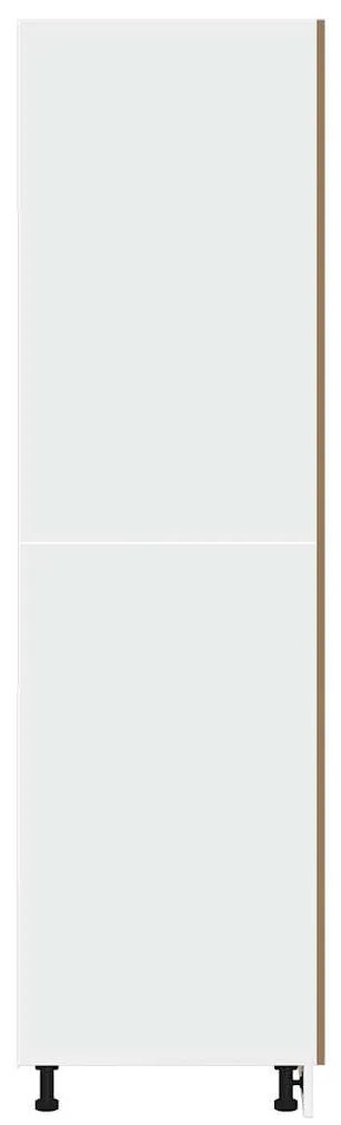 “Lyon” kézműves tölgy szerelt fa szekrény hűtőhöz