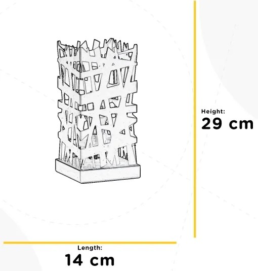 ONLI - Asztali lámpa FORESTA 1xE27/15W/230V 29 cm fekete