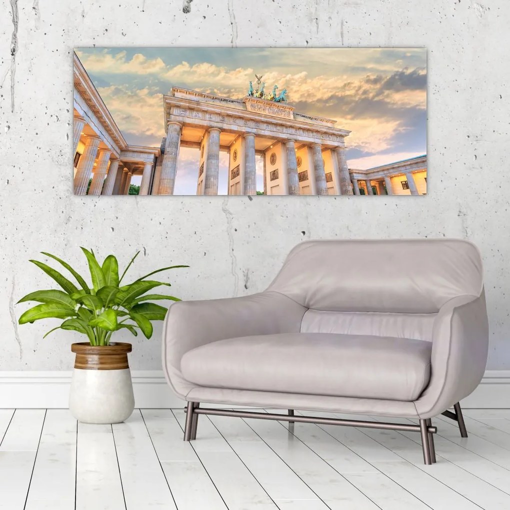 Kép - Brandenburgi kapu, Berlin, Németország (120x50 cm)