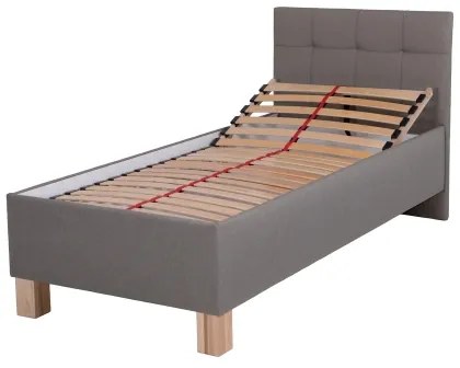 Kárpitozott tárolós ágy, matrac nélkül MARIA ONE 90x200 cm taupe