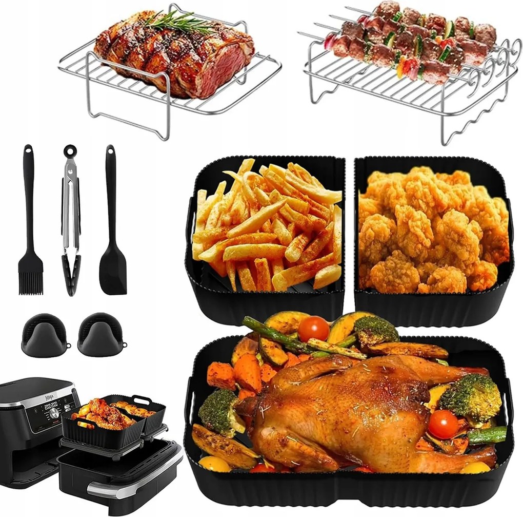 9 Részes Akcesoria Készlet Ninja AF500DE Airfryer Air Fryer Olajsütőkhöz