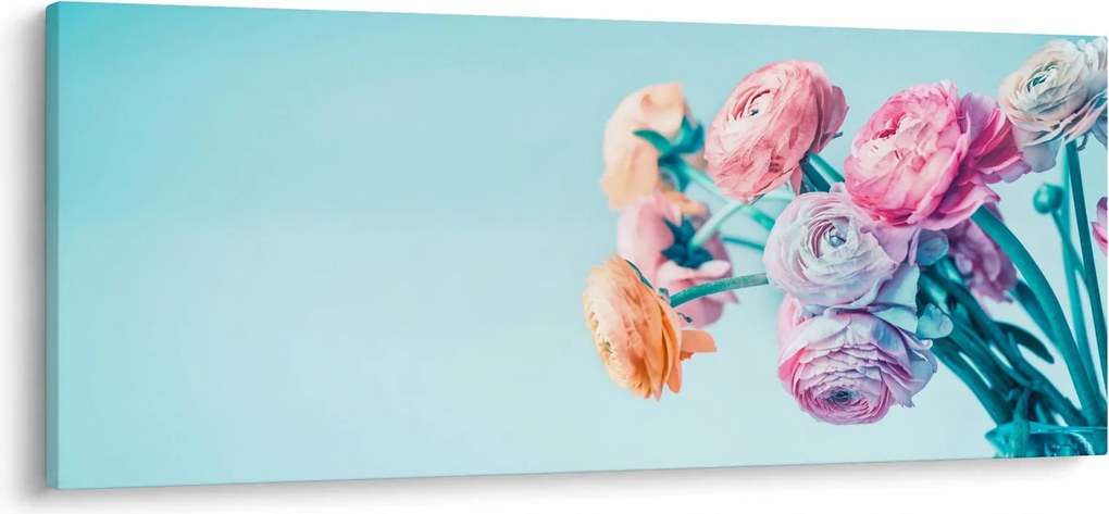 Kép - Virágok a vázában (120x50 cm)