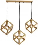 Függőlámpa max 20W Led 3xE27 Sweden arany Polux