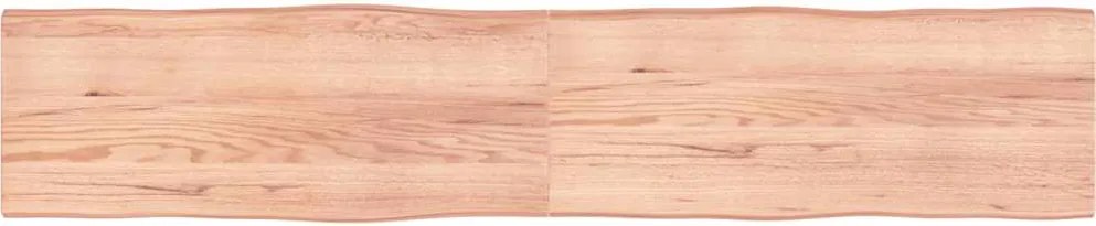 vidaXL világosbarna kezelt tömör asztallap 200x40x(2-4) cm