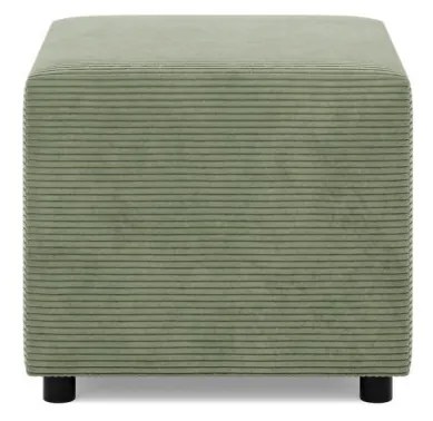 Zeus puff, kordbársony, 50x50, zöld