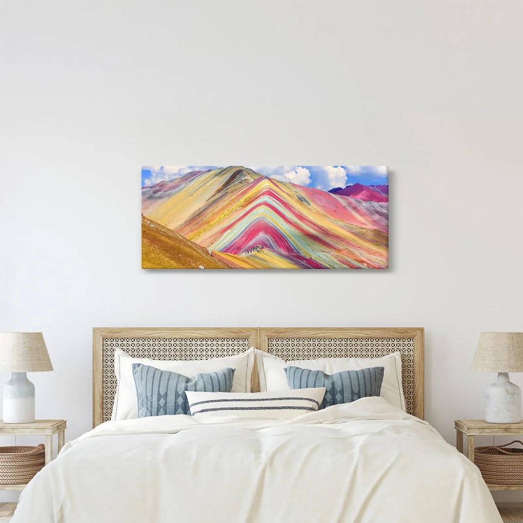 Kép - Rainbow Mountain, Peru (120x50 cm)