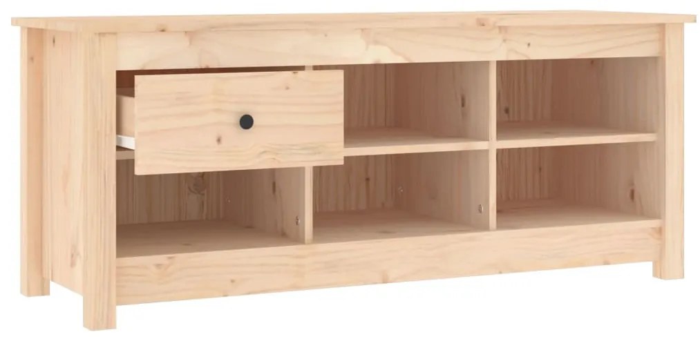 tömör fenyőfa cipősszekrény 110 x 38 x 45,5 cm