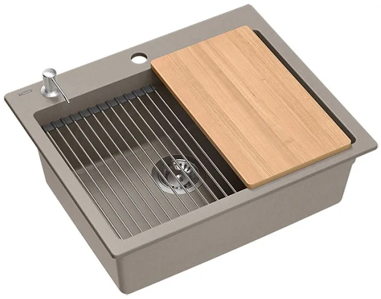 gránit mosogató KURT 110 WORKSTATION BEIGE