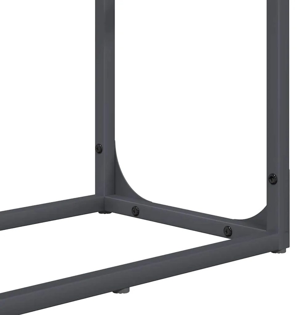 antracitszürke hidegen hengerelt acél tűzifatároló 60x25x100 cm