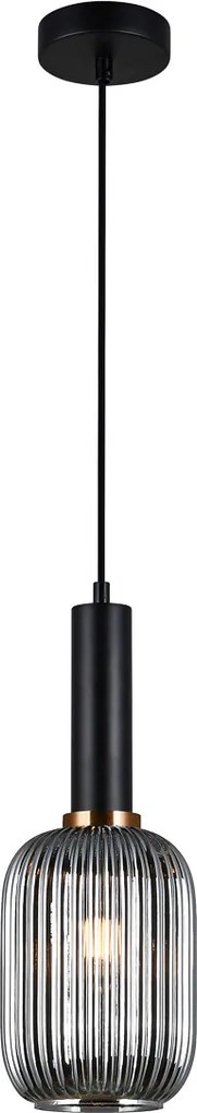 Italux glamour modern függeszték antiola fekete füstös itxpnd-5588-1m-bksg