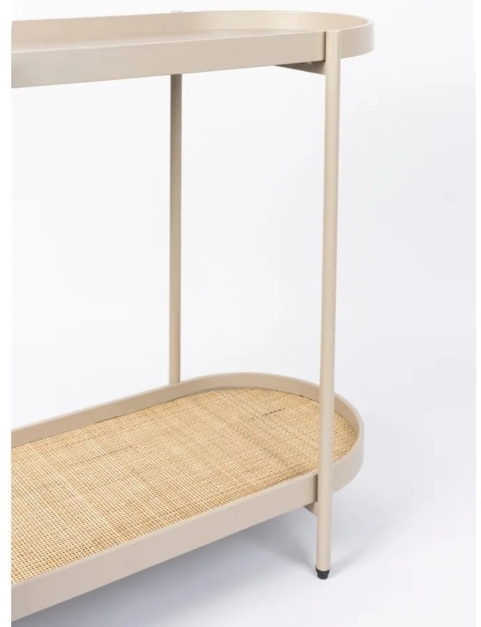 Bézs konzolasztal 39x85 cm Amaya – White Label