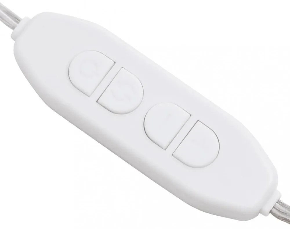 ovális üvegtükör LED-lámpákkal 40 x 20 cm