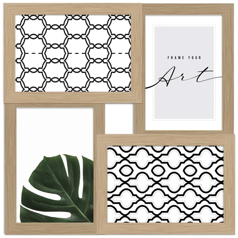 Natúr színű fali képkeret 27x27 cm Beech – knor