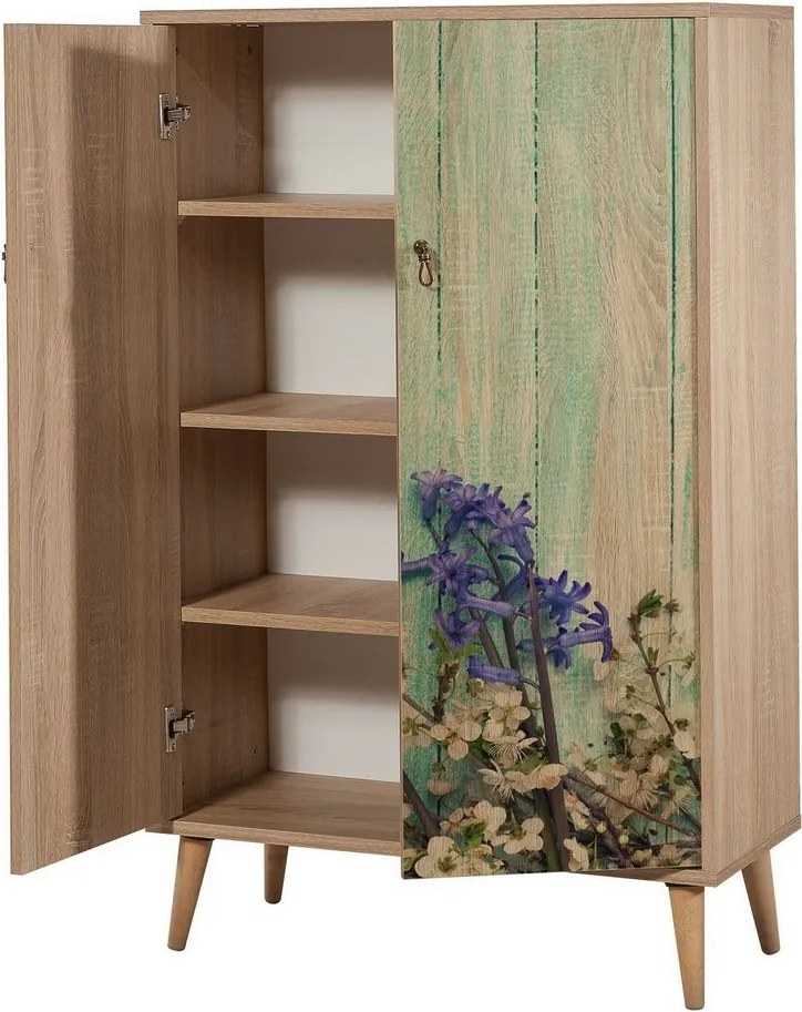 Mega Sonoma Oak Flowers I szekrény