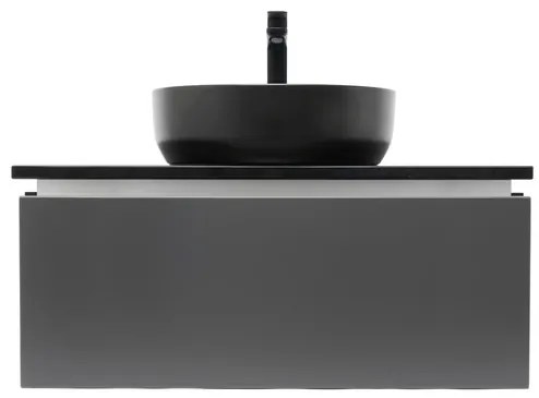 SAT Feel Fürdőszobaszekrény mosdóval és gránit fedőlappal 80x30x46 cm antracit SATFEEL80ANTZB