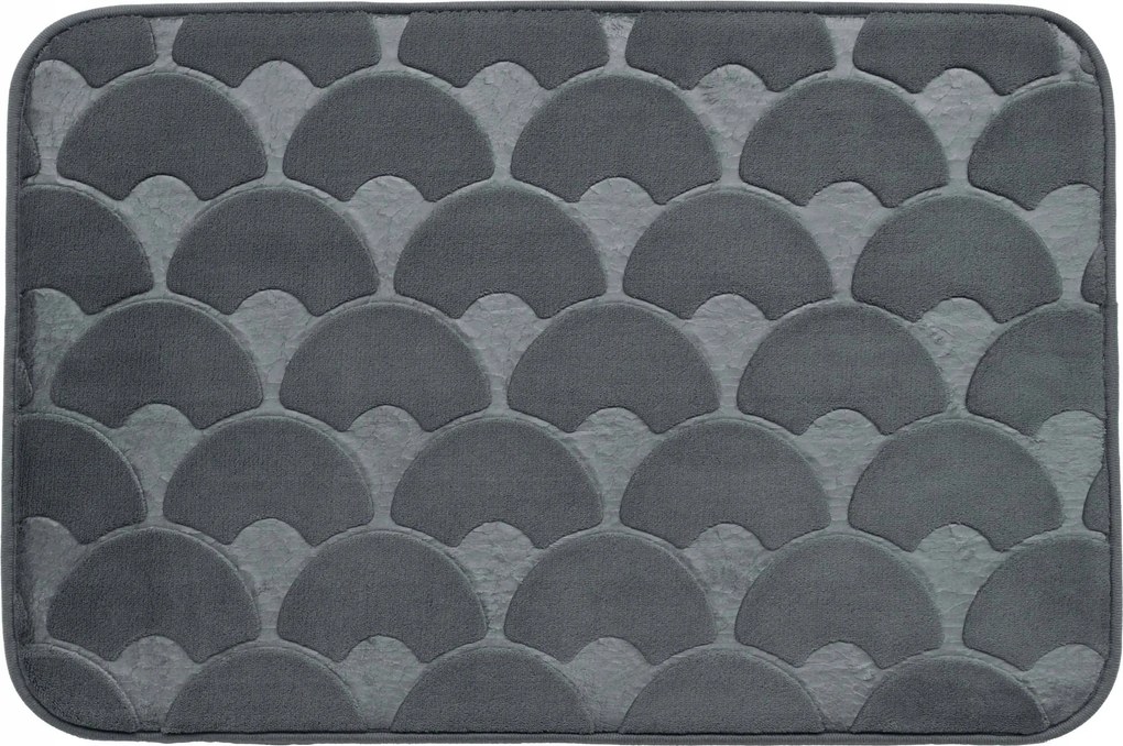 Szürke Puha Szőnyeg Fürdőszobába 60x40 CM Csúszásgátló Stílusos