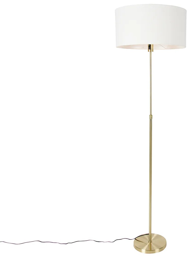 Állólámpa állítható arany árnyalattal fehér 50 cm - Parte