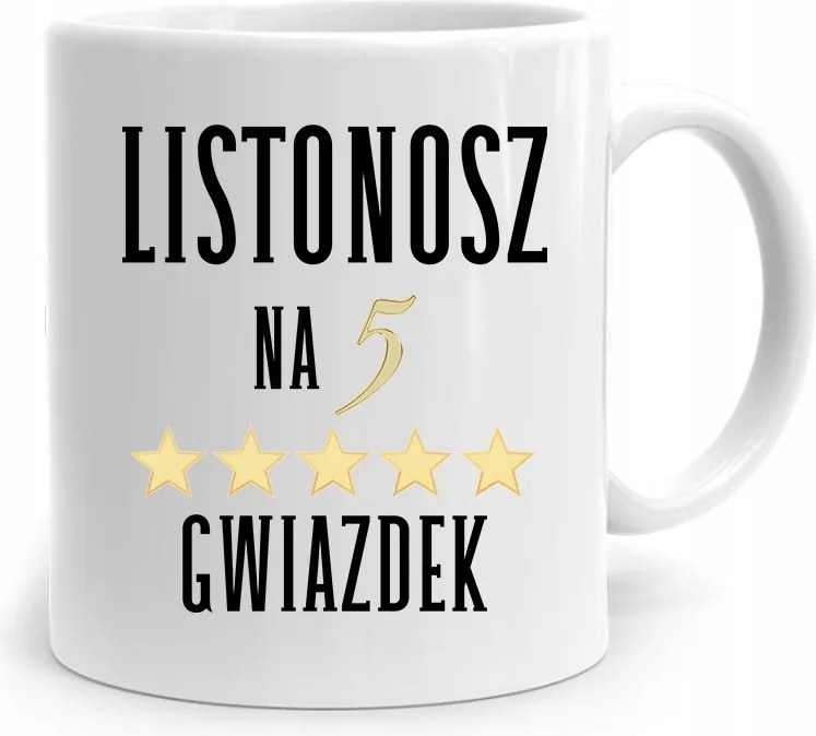 Ajándék Bögre Postásnak Postás 5 Csillagos, fényképes nyomattal