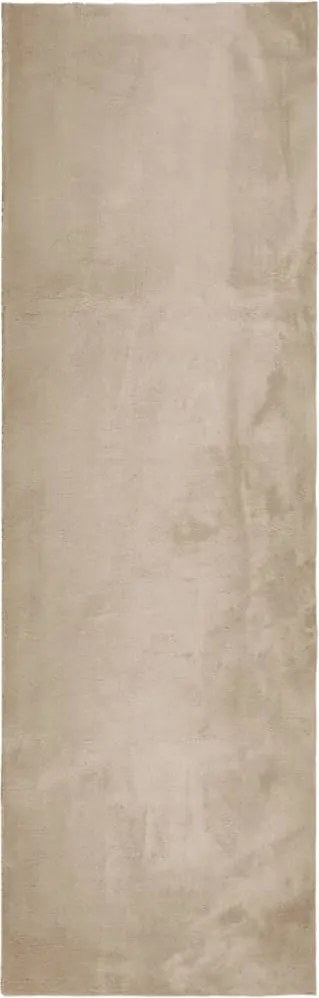 vidaXL HUARTE homokszínű rövid szálú puha és mosható szőnyeg 80x250 cm