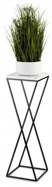 LOFT virágtartó állvány 70x24 cm fekete/fehér