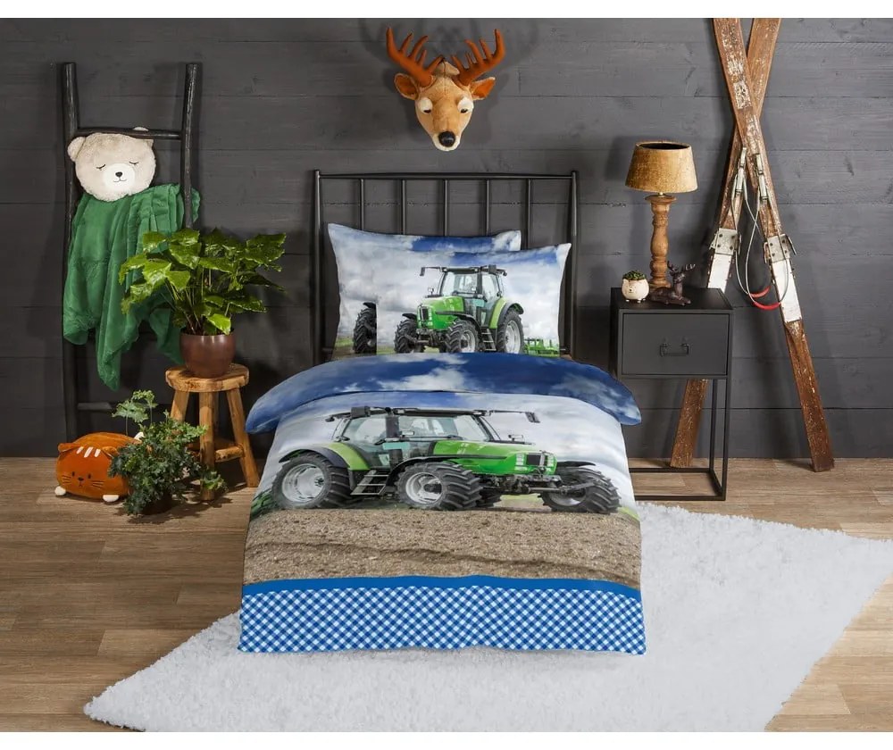 Egyszemélyes flanel gyerek ágyneműhuzat 140x200 cm Strong – Good Morning