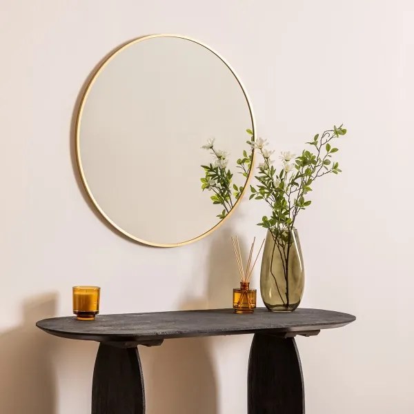 Atmosphera - Fali tükör ALICE átm. 70 cm arany