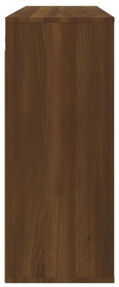 barna tölgyszínű szerelt fa faliszekrény 80x33x80cm
