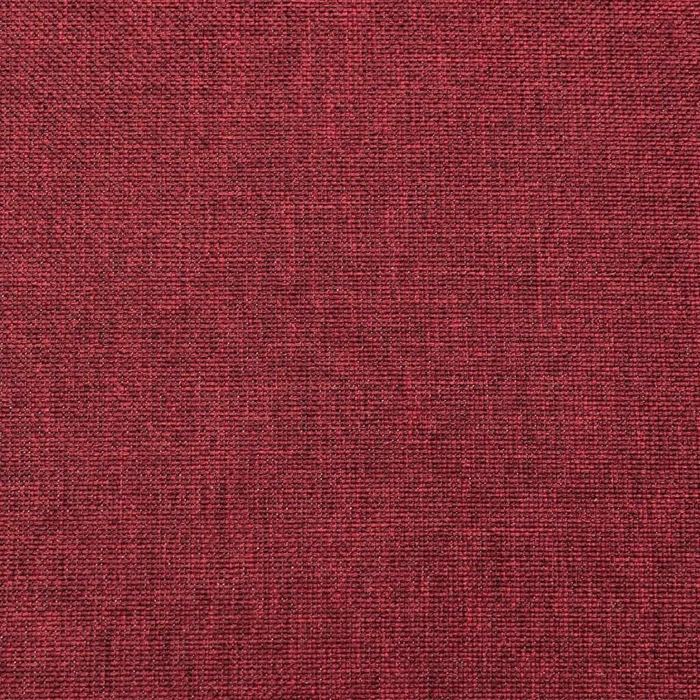 vidaXL kétszemélyes bordó szövet kanapéágy két párnával