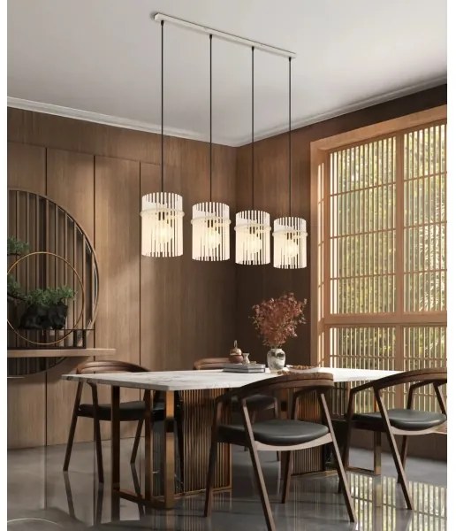 Globo 15698-4HB - Kábeles függeszték GORLEY 4xE27/60W/230V