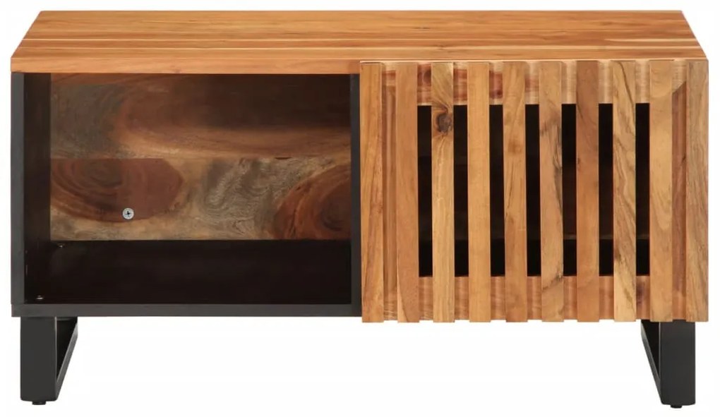 Tömör akácfa dohányzóasztal 80 x 51 x 40 cm