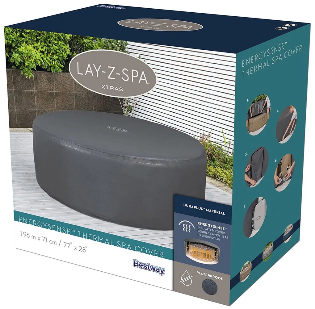 BESTWAY Lay-Z-Spa Xtras EnergySense termo jakuzzitakaró, 196 x 71 cm 60318