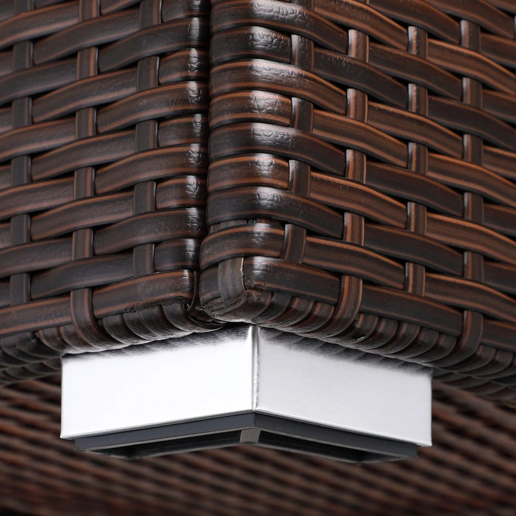 Casaria® Tárolódoboz 75x75x70 cm - barna