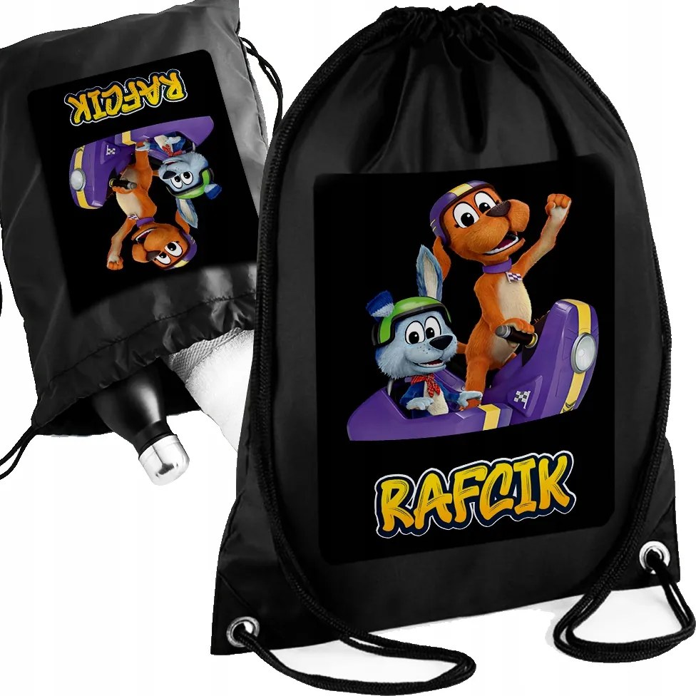 Személyre szabott fekete Gázzsák Kutya Gáz- Az Ön neve