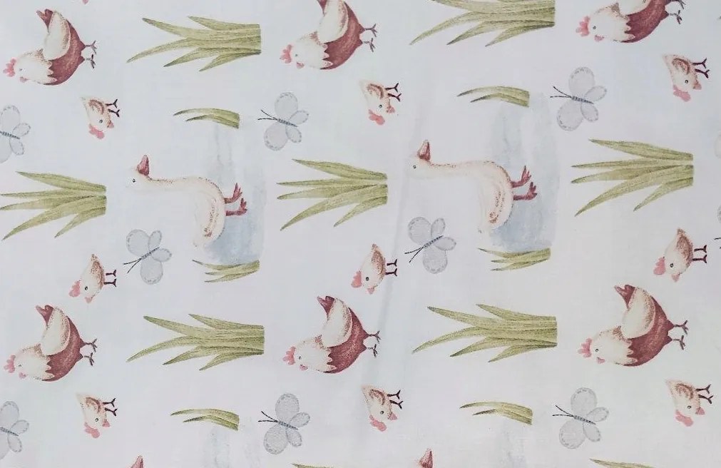 Pamut párnahuzat Prémium tyúk kacsa liba csirke drót 30x50 falu