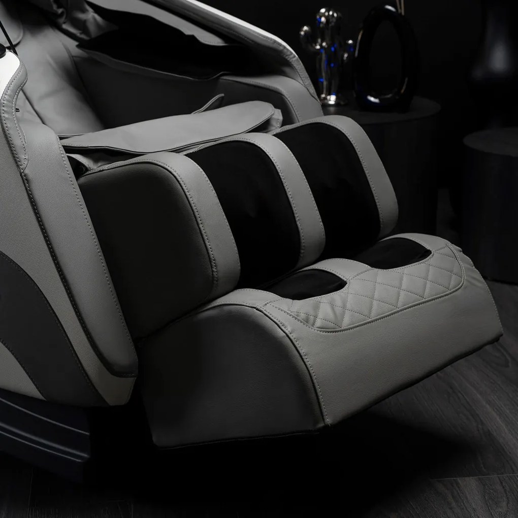 Masszázsfotel Szürke Eco-bőr Kárpittal. VX MAX