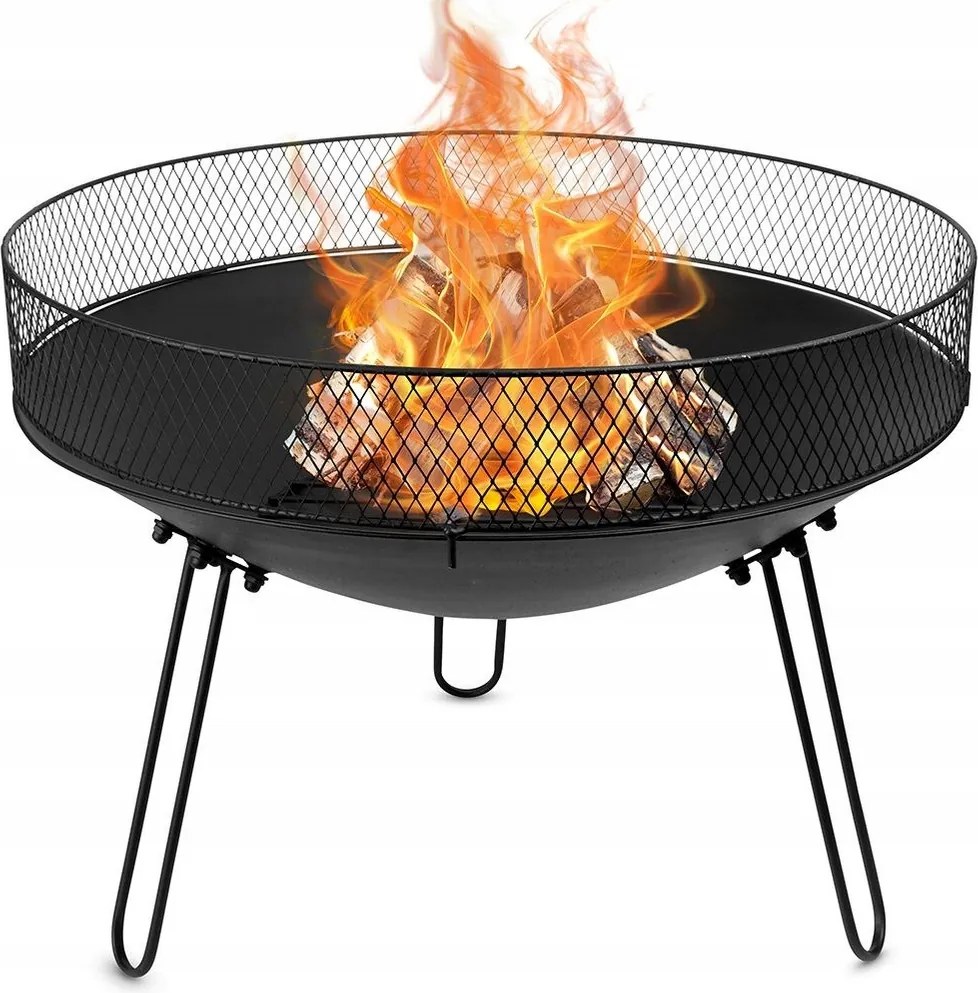 Kerti Tűzrakóhely Fém Tűzrakó Tál Kertbe 60 CM