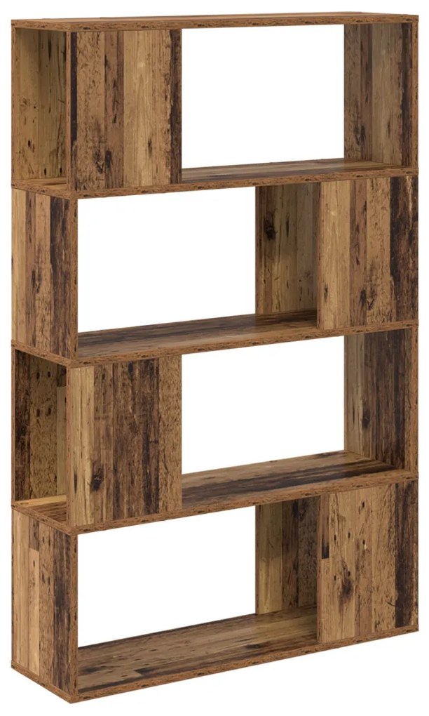 könyvespolc Régi fa Szerelt fa 80 x 24 x 124 cm Polc