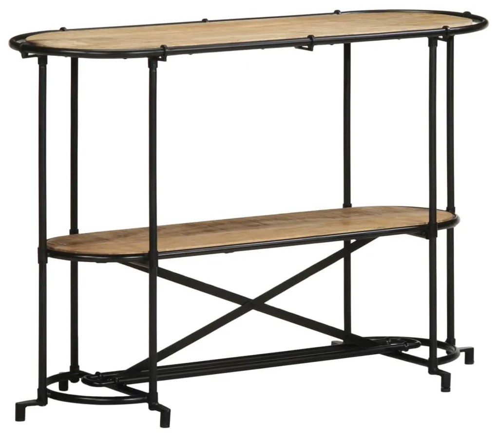 tömör nyers mangófa tálalóasztal 110 x 42 x 76 cm