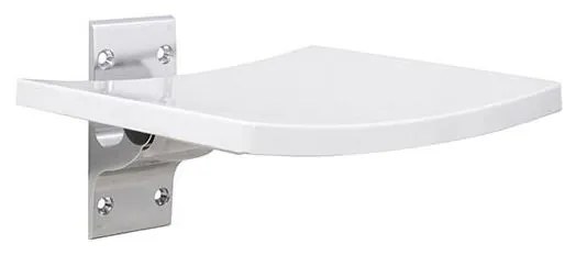 Zuhanyülőke 38x45 cm ezüst/fehér